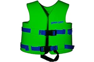 TRC Recreation Super Soft Child Size X Small Life Jacket USCG Approved Vinyl Coated Foam Swim Vest for Kids Swimming Pool and Beach Gear, Marina Blue