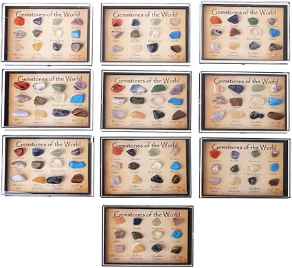 Lamdoo Colección de Rocas 12pcs Muestras de minerales ...