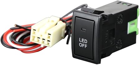 Amazon Led イルミネーション付き 純正風 スイッチ プッシュスイッチ スズキ車専用 Aタイプ 汎用型 車 バイク 車 バイク