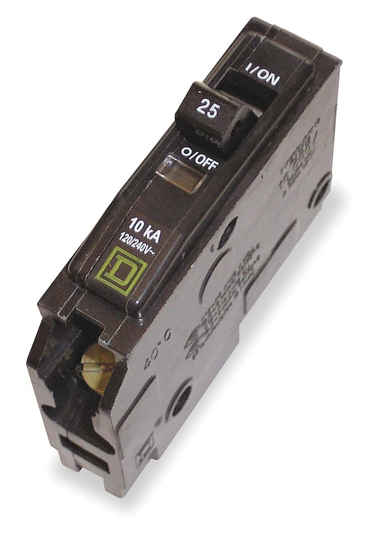 Square D QO125 1-Pole 25A Circuit Breaker | QO Series Plug-On Mount