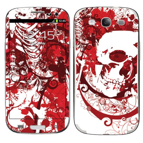 Diabloskinz Vinyl Adhesive Skin,Decal,Sticker for Samsung Galaxy S3 - Red Skull