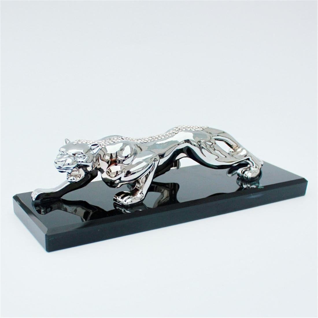 Auto Perfume Block Base Car Interior Decoration Silver Golden Leopard Diamond Insert , SUV Air Fresher Seat Decor Truck Dashboard Ornaments Home Craft , Silver