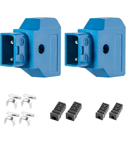HangTon Câble Extension D-Tap / P-Tap 2m Mâle Vers Femelle – Alimentation Batterie Anton Bauer V-Mount Or, Serre-Câble Inclus