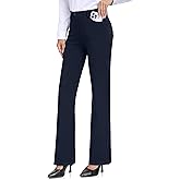 Tallemon Tall Women's 34/36/38 Inseam Bootcut Dress Pants Office Work Yoga Slacks Stretch Business Casual Trousers