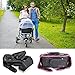 Universal Stroller Organizer By Maternity – Durable Spacious Stroller Accessory – Extra Long Straps, Fits All Strollers. Available in All Black or Black with a Pink Border.