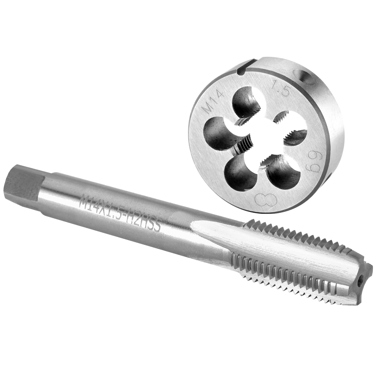 Photo 1 of Burkit M14 X 1.5 Tap and Die Set, M14 x 1.5 Machine Thread Tap and Round Die Right Hand