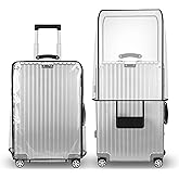 T Tersely Clear PVC Suitcase Cover Protectors 20/24/26/28/30 Inch Suitcase Baggage Covers - Waterproof Dustproof and Anti-Scratch 20-30 Inch Luggage Cover (30inch)