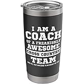 I Am a Coach Of Freakishly Awesome Cross Country Team XC Stainless Steel Insulated Tumbler