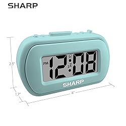 SHARP Digital Alarm Clock – Tactile Case with