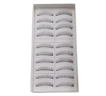 Electomania False Eyelashes,Handmade Natural Regular Long Soft Fake Eye Lashes Extension for Makeup Cosmetic (10 Pairs)