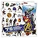 Marvel Avengers Tattoos Party Pack -- 75 Assorted Avengers Temporary Tattoos Bundle With 1 Jumbo Avengers Sticker Decal