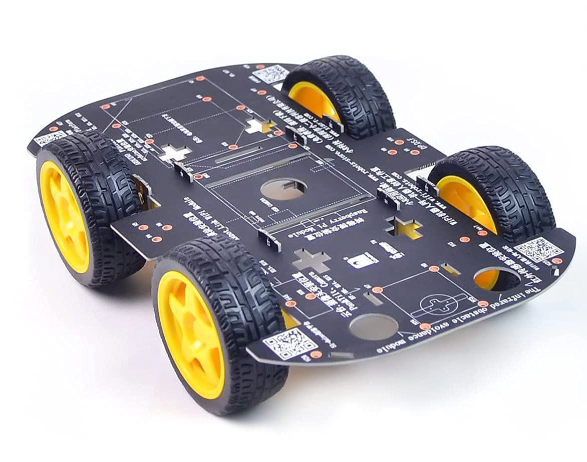 Mua 4WD Robot Chassis Kit with 4 TT Motor for Arduino/Raspberry Pi trên ...