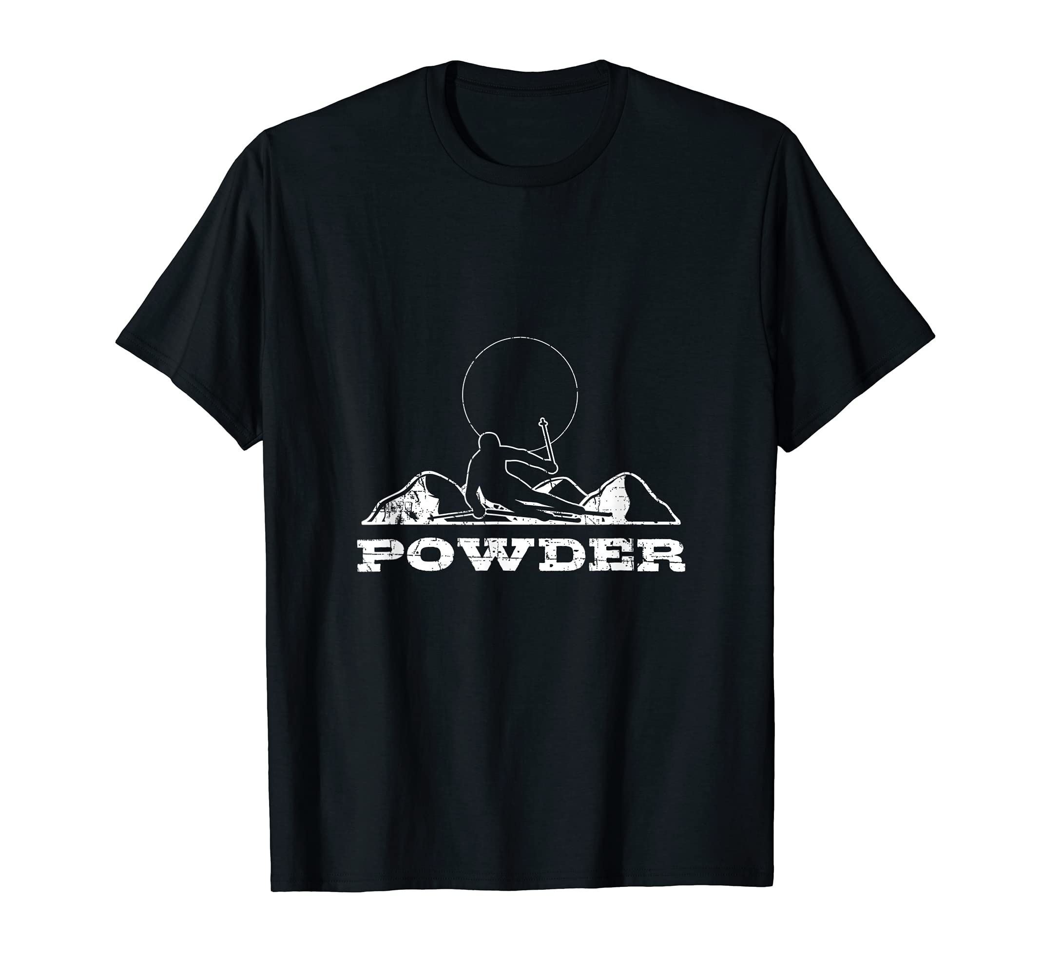 Powder Skiing Skier Ski Funny Telemark Norway Telemarking T-Shirt