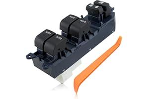 AUTOKAY Power Window Switch Control Panel Front Left Driver Side White LED Lighted Fits for Toyota Tundra 2007-2021, Master W