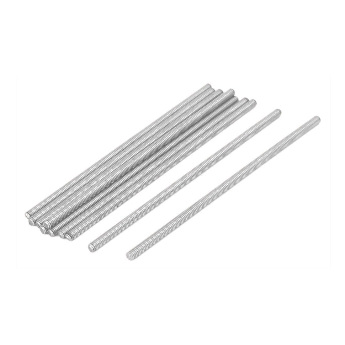 Sourcingmap M4 x 110mm 304 Stainless Steel All Threaded Rod Bar Studs Fastener 10 Pcs
