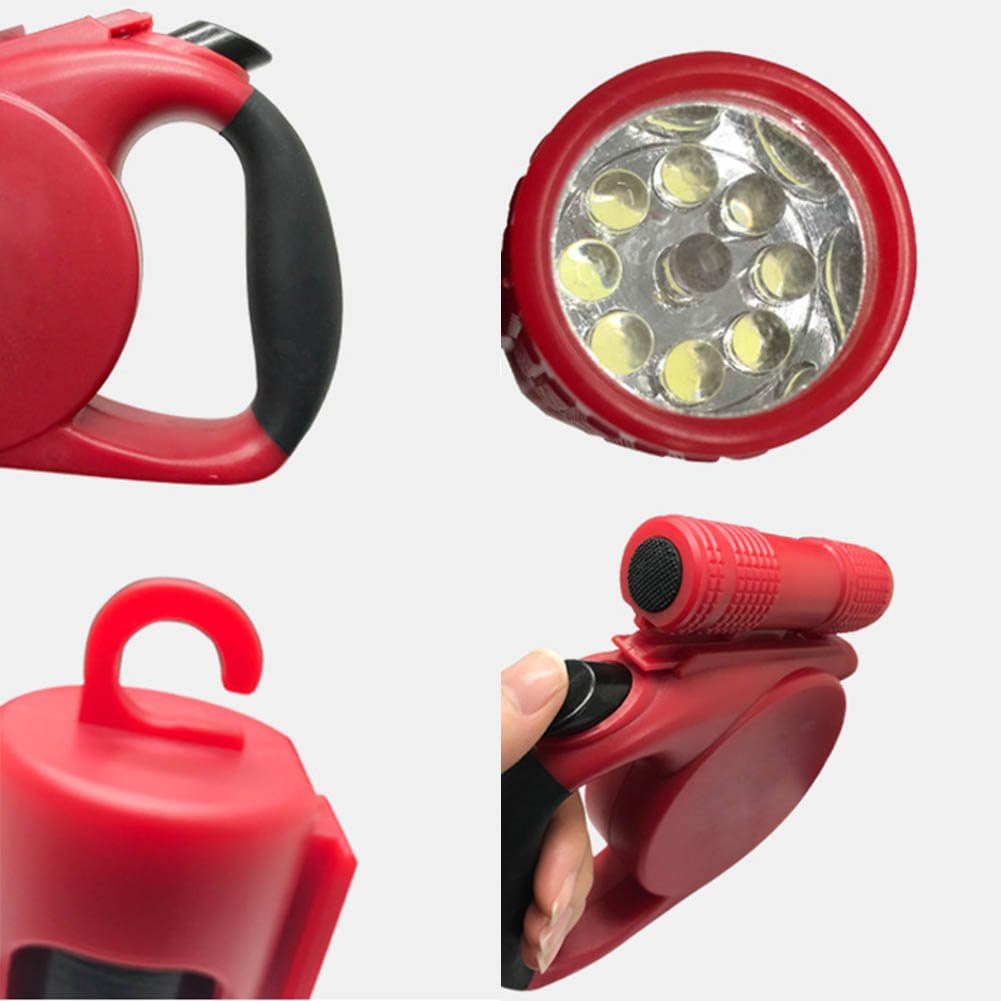 Crewell 5 m Flexible Hundeleine LEDLicht Nacht Sicherheit Puppy