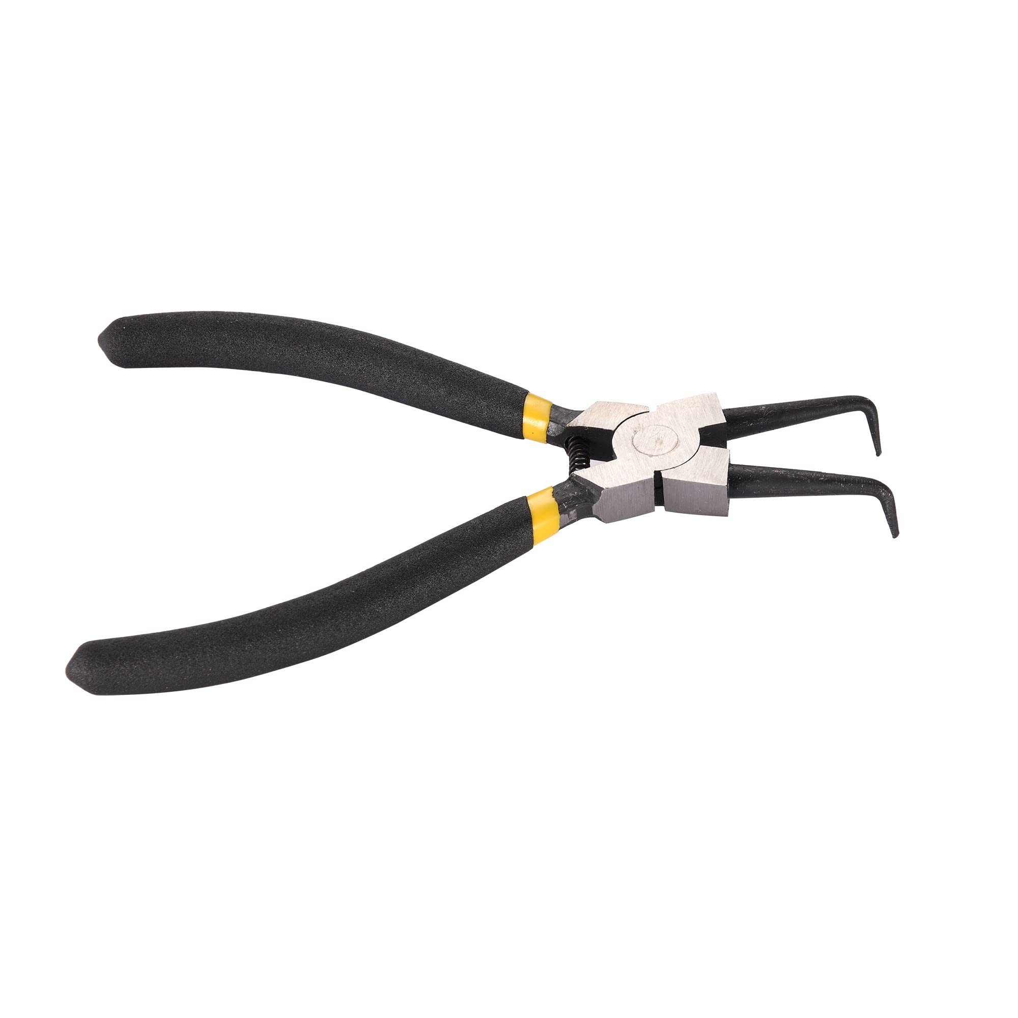 WOOSTAR 90 Degree Tip Yellow Grips Internal Bent Circlip Plier