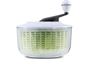 GEEDEL Salad Spinner Large 5L Capacity, Easy to Clean Lettuce Spinner with Bowl, Vegetable Washer Dryer Dishwasher Safe Ideal for Vegetables and Fruits without BPA, Large 4.5 Quart