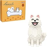 Larcele Micro Building Blocks Set, DIY Mini Building Toy Bricks for Age Over 12 Years, 991 Pieces KLJM-02 (Samoyed Dog)
