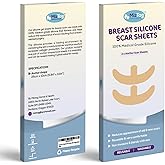 Anchor Silicone Scar Sheets for Breast Surgery – Medical Grade Reusable Silicone Sheets for Anchor, Lift & Reconstruction Scars – Soft, Flexible, Comfortable Under Bra