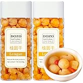 DOZO Longan Dried Longan Thailand 14.1oz/400g Natural Longan Dried Fruit Pure Dry Longan Fruit Longan Tea Longan Seedless No Add Snacks&Cooking 泰国龍眼乾 桂圆肉