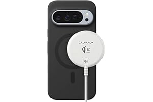 Galvanox 25W Magnetic Wireless Charger for Pixelsnap - Qi2.2 Fast Charging Pad (Compatible with MagSafe) 6FT USB-C Braided Ca