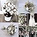 CEWOR 20Pcs Natural Cotton Flower for Flower Arrangement Wedding Decoration