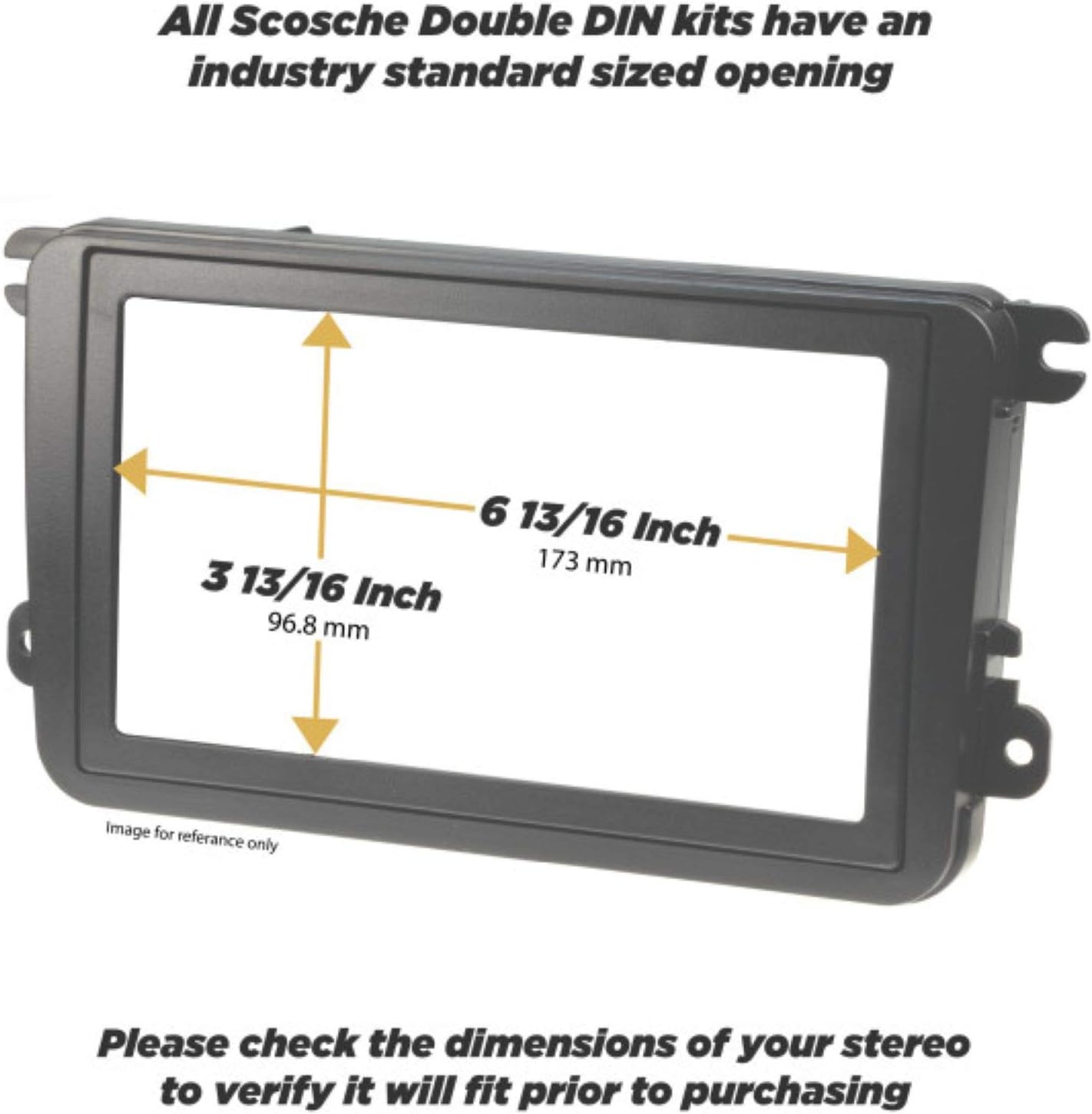 Scosche GM1590DDB Double DIN Dash Kit for Select 1992-Up GM & Select 1992 - 2008 Honda/Isuzu/Suzuki: Car Electronics