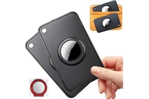 BOTTLE BEAT BottleBeat Ultra-Thin AirTag Cardholder for Apple AirTags [2 Pack] - Anti-Lost, Secure-Fit Card Case​ for Wallet, Purse, Handbag, Clutch Bags - Flexible Air Tag Wallet Card Holder Accessory