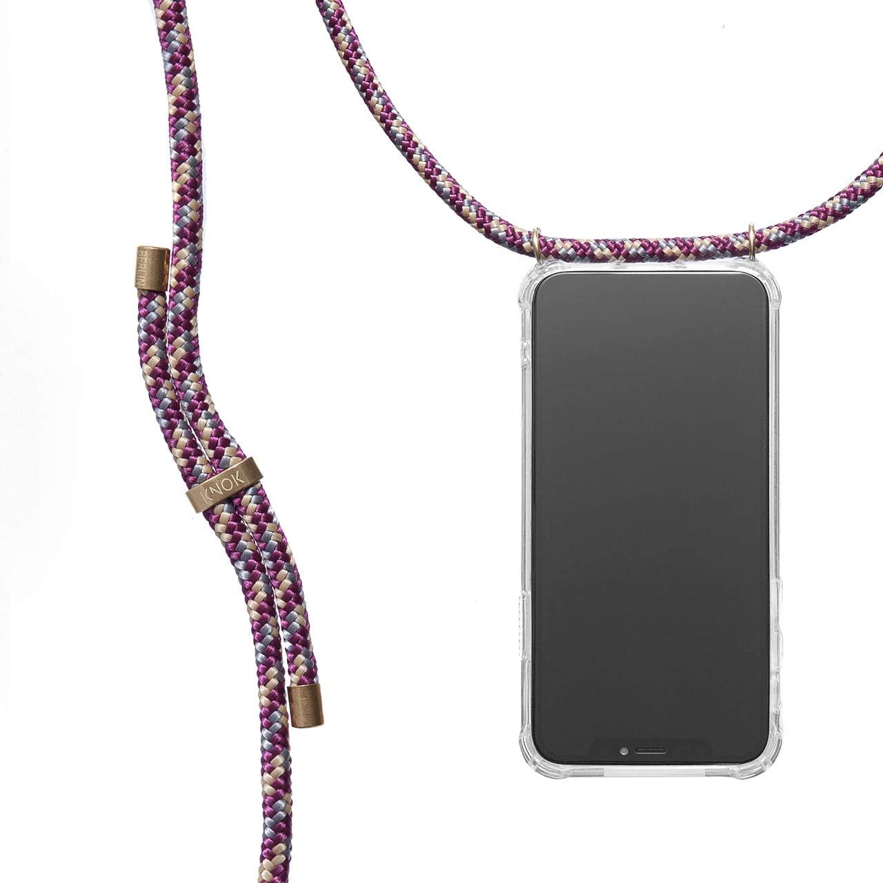KNOK Phone Lanyard Case for Apple iPhone 7/8 Plus - Crossbody Phone Case with Strap, Lanyard Neck Strap Phone Neck Holder Phone Holder for Neck - Phone Necklace Case, Mobile Phone Cover Neck Strap
