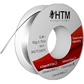 HengTianMei 60/40 Tin Lead Electronic Rosin Core Solder Wire, for Soldering Electronic Components (1.0mm/50g)