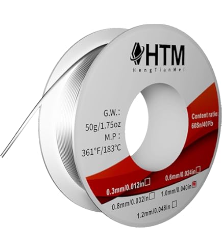 SRA　60×40×40 Rosin Core Solder, 60/40 .062