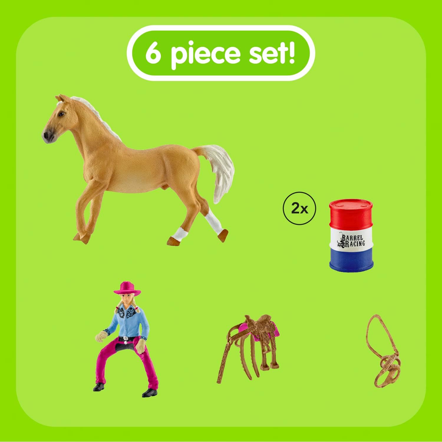 schleich barrel racing set