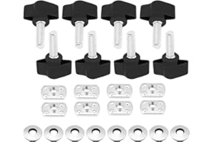 for Hardtop Bolts-for Hard Top Boots - 8pcs/Set Hard Top Quick Removal Fastener Thumb Screw Nuts Bolts Kit for YJ TJ JK