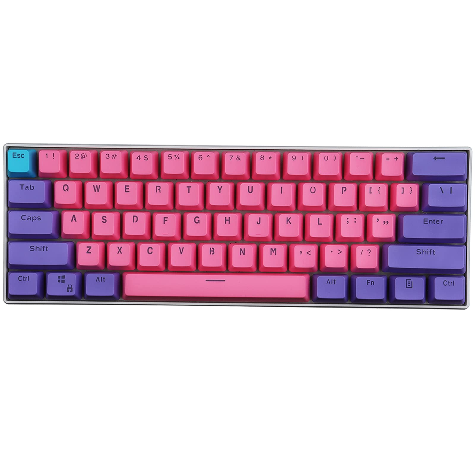 Keycaps, 61 Keys PBT Keycaps Backlight Mechanical Keyboard Keycaps For Ducky Keyboard / GH60 / RK61 / ALT61 / Annie/Keyboard Poker Keys (Only Sell Keycaps)