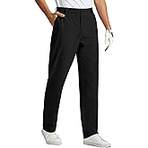 MoFiz Men's Golf Pants Quick Dry Stretch Dress Work Pants 30"/32"/34" Casual Comfy Lightweight Trousers with Pockets
