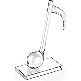 Yaomiao 5'' Crystal Eighth Note, Music Trophy Music Note Decor Musical Figurines Collectibles Glass Musical Sculpture Statue Table Centerpiece Crafts Music Gifts Souvenirs
