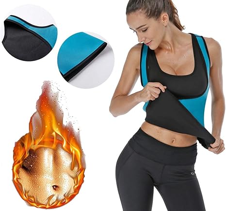 JeVx Faja Camiseta Reductora de Efecto Sauna para Mujer Chaleco ...