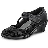 Orthofeet Women's Orthopedic Leather Ella Mary Jane Shoes