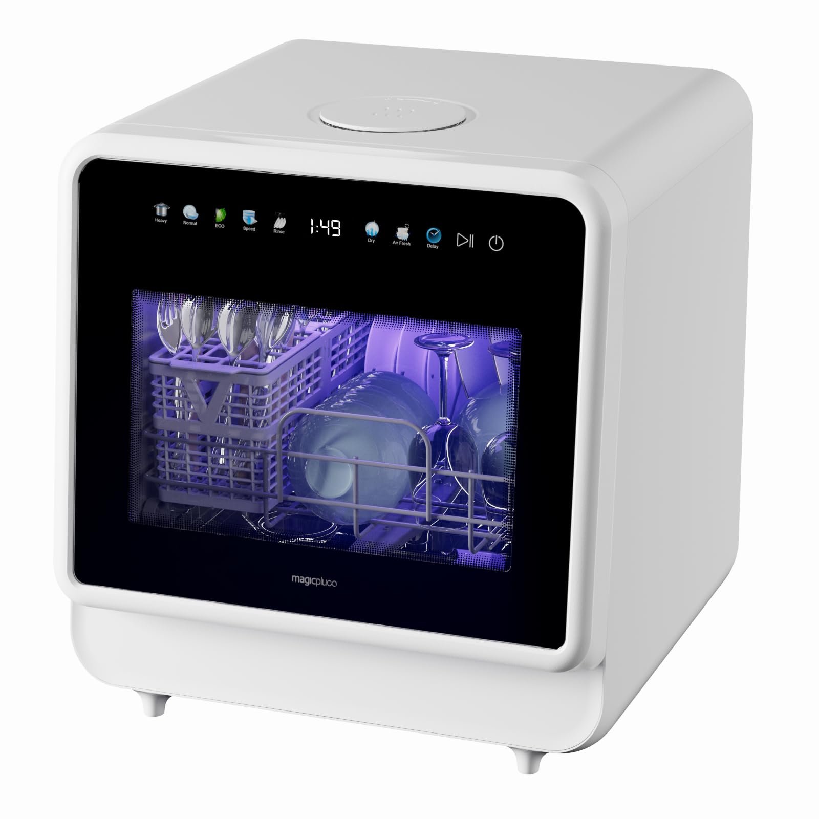 Photo 1 of magicplux Portable Dishwasher, Countertop Dishwasher with Color Screen, 5 Place Settings & 8 Washing Programs, Mini Dishwashers, 3 Spray Arms with 5 L Built-in Water Tank