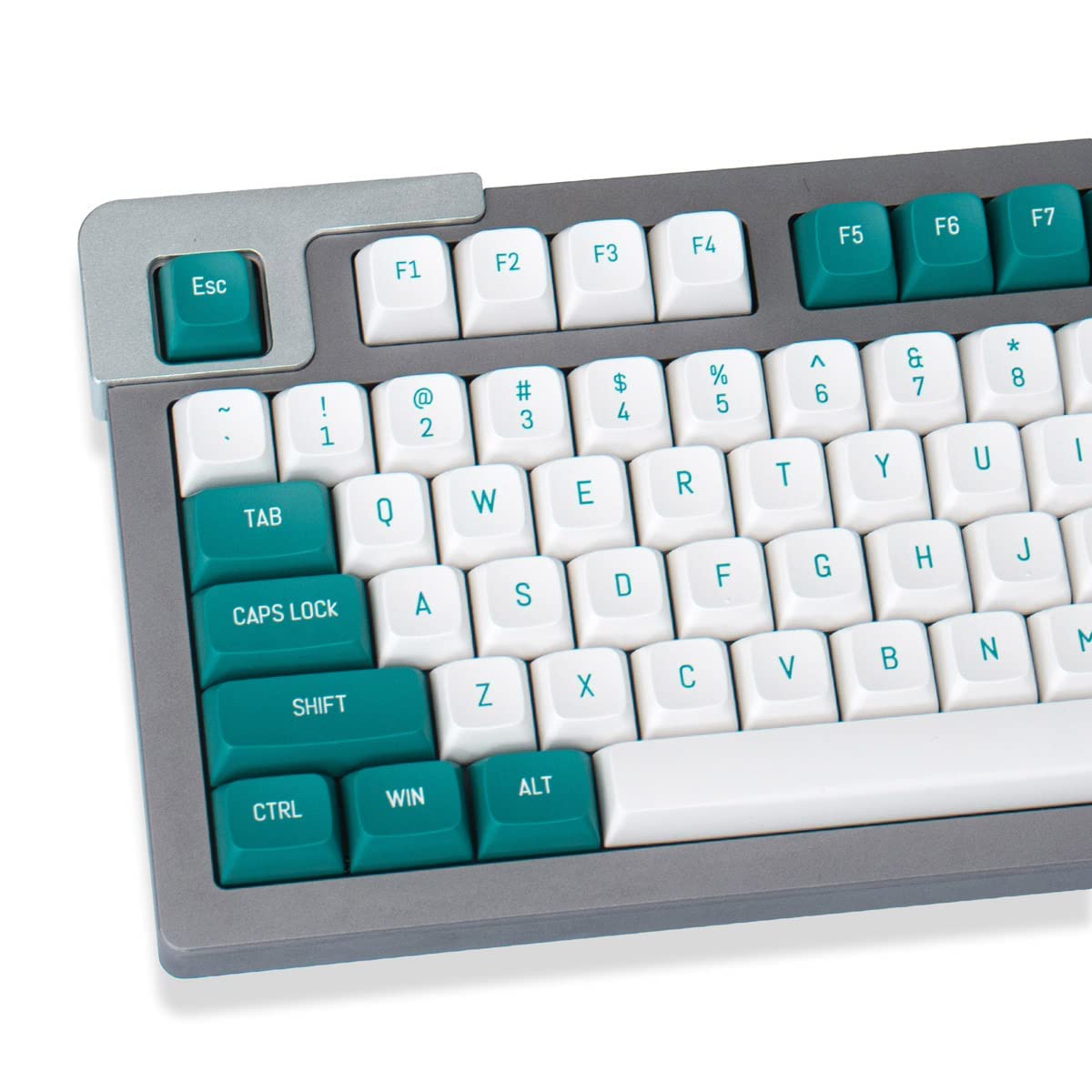 Mintcaps Dark Green White Keycaps Set 150 Keys MSA