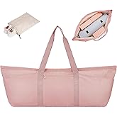 Large Yoga Mat Bag with Shoes Compartment and Wet Pocket Ladies Pilates Gym Tote Bag with Yoga Mat Holder Strap for Women Men Workout Carrier Stuff Accessories