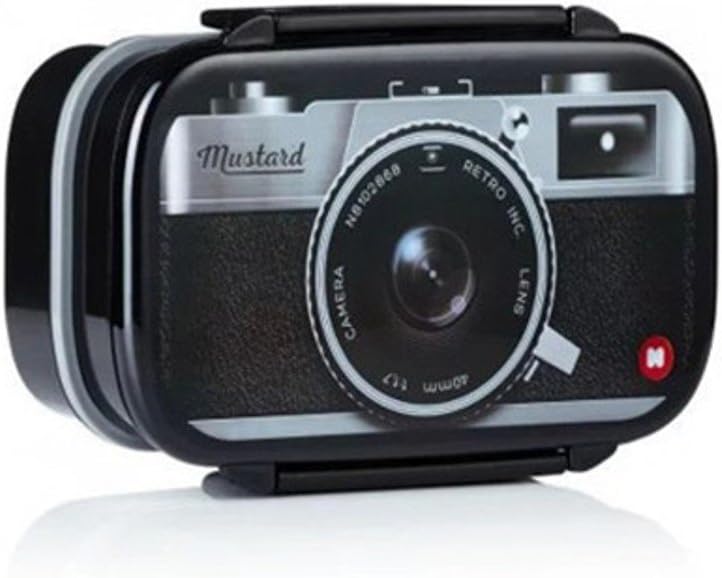 Camera Picnic Box Microwave Bento Cooking Kitchen Gadgets Accessories Items Supplies Products Meal Outdoor Food Container (A)