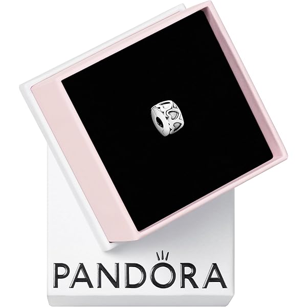 Amazon.com: PANDORA Double Lined Pavé Clip Charm - Compatible with