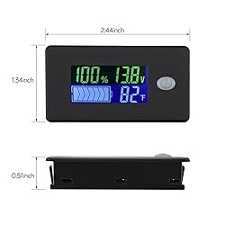 DROK Battery Capacity Monitor, 10-100v Battery
