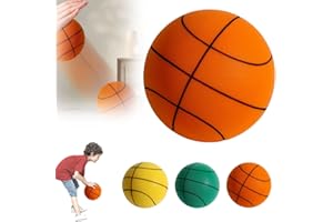 HILOST Silent Basketball for Indoor,Highly Elastic Silent Indoor Basketball,Silent Basketball Dribbling Indoor,Portable Soft Sponge Indoor Basketballs