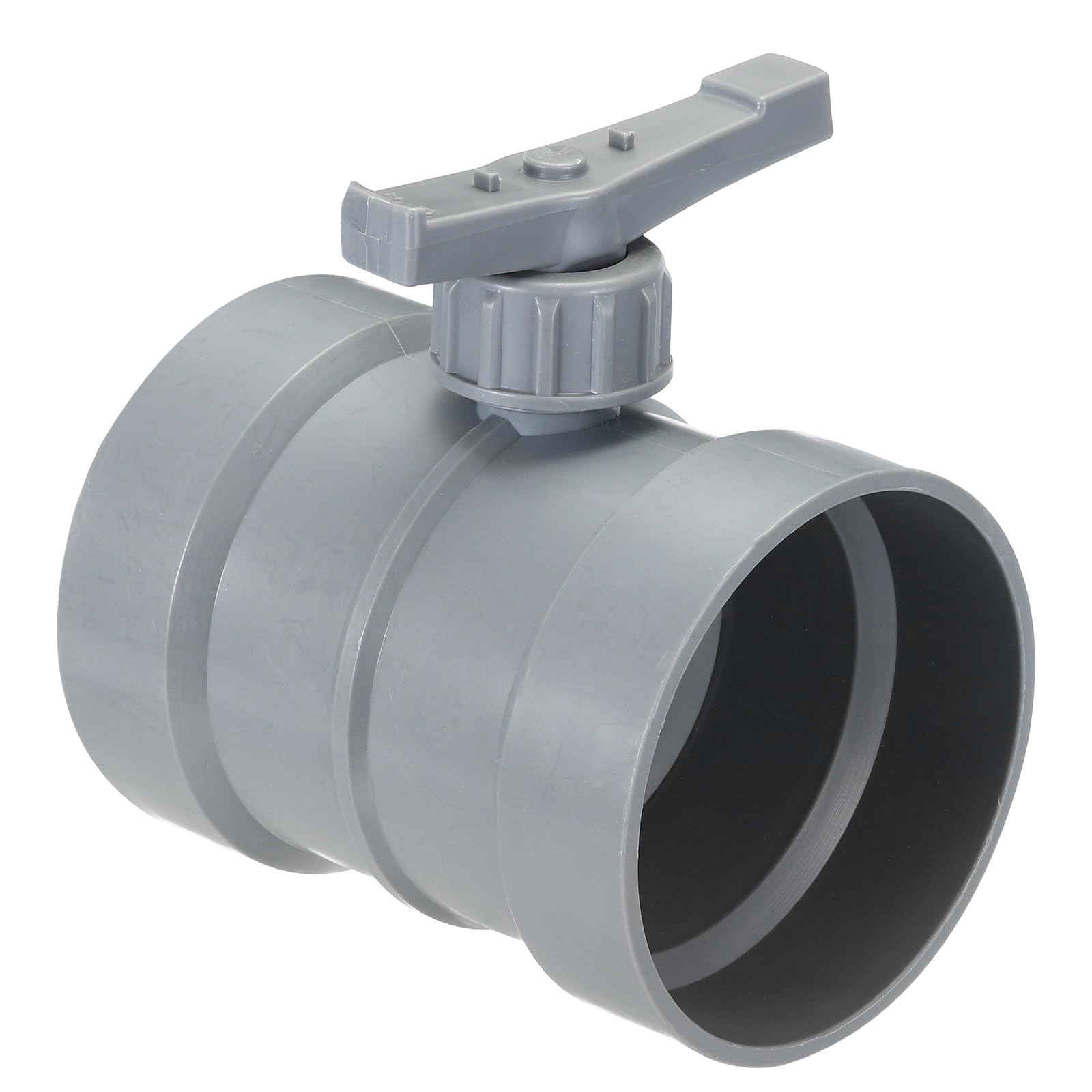 PATIKIL 4.3" HVAC Duct Manual Volume Damper, PP Adjustment Flame Retardant Airflow Backdraft Damper Control for HVAC Air Balancing System, Dark Grey