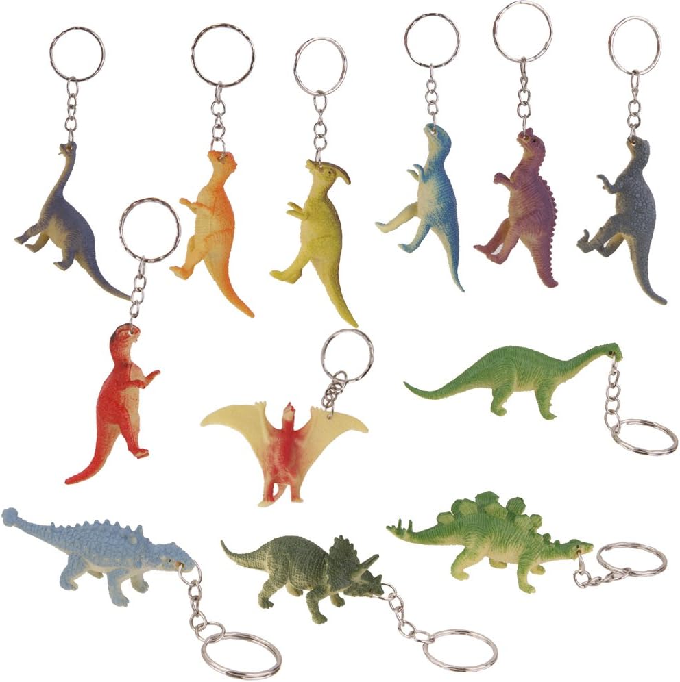 Amazon Co Jp ノーブランド 品 12個 恐竜 キーホルダー キーリング チャーム 飾り 高品質 魅力 人気 ホーム キッチン