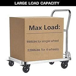 5 Inch Swivel Caster Wheels Set of 4, Heavy Duty