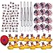 109 Piece Mega Patriotic Toy Novelty Assortment; 72 Glitter Patriotic Temporary Tattoos; 12 Patriotic Rubber Ducks; 12 Patriotic Paper Fans; 12 33